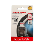 Carte Mémoire ICONIX Classe 10 Micro SDHC 4Go