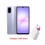 Smartphone Samsung A07 4G Tunisie Violet Clair face avant