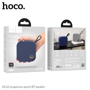 Haut-parleur Bluetooth portable Hoco HC22 bleu original au meilleur prix en Tunisie chez Cesartec.