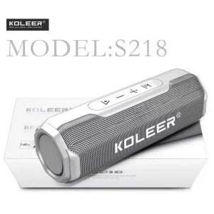 Enceinte Bluetooth Koleer S218 grise au meilleur prix en Tunisie
