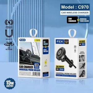 Support voiture chargeur sans fil PZX C970 induction