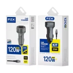Chargeur voiture double Type-C PZX C969 allume-cigare