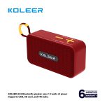 Haut-parleur bluetooth portable Koleer H33 rouge puissant