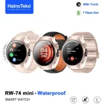 Montre connectee femme Haino Teko RW-74 Mini Watch 5 Pro Mini Gold