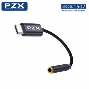 Adaptateur Type-C vers Jack 3.5mm PZX 1507 blanc